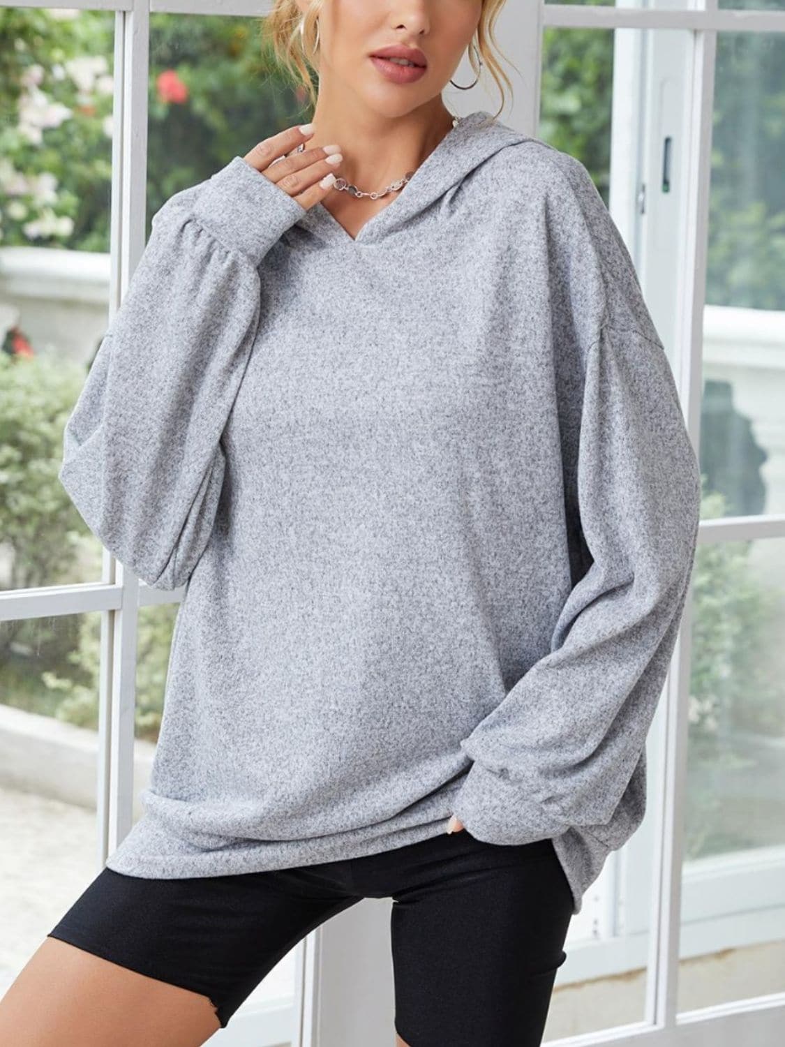 Cozy hoodie with ear accents