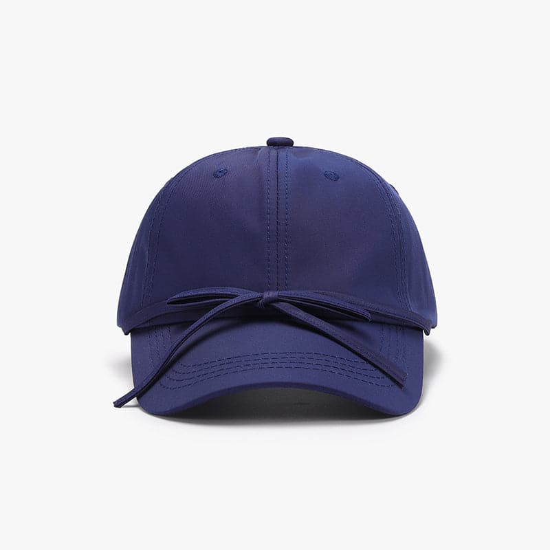 Tied Bow Cotton Baseball Cap.