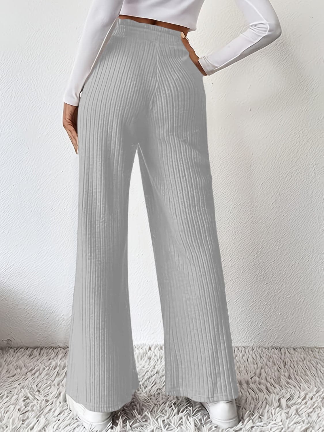 Ribbed High Waist Pants.