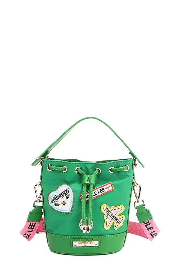 Nicole Lee USA Color Patch Bucket Bag