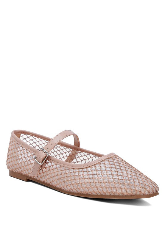 Averona sheer mesh flats