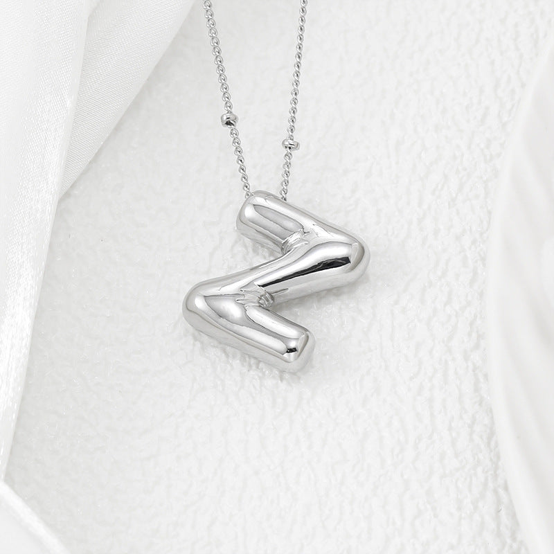 Bubble Letter Pendant Necklace – Pop Your Style! Coco’s Tee Boutique