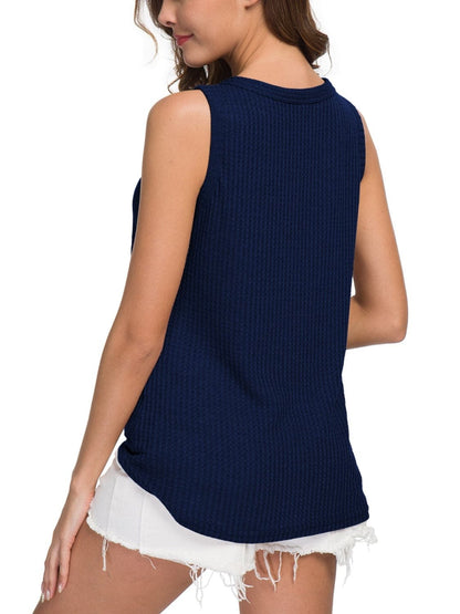 Tied V-Neck Tank.