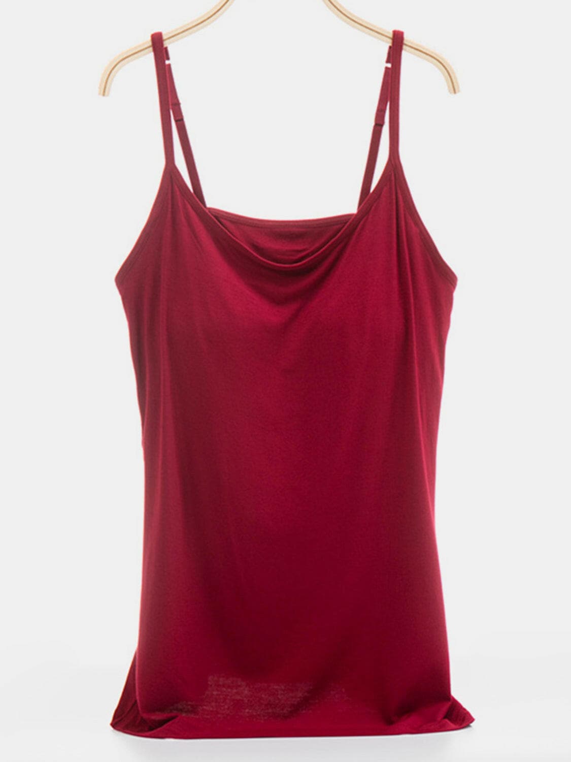 Scoop Neck Adjustable Strap Cami.