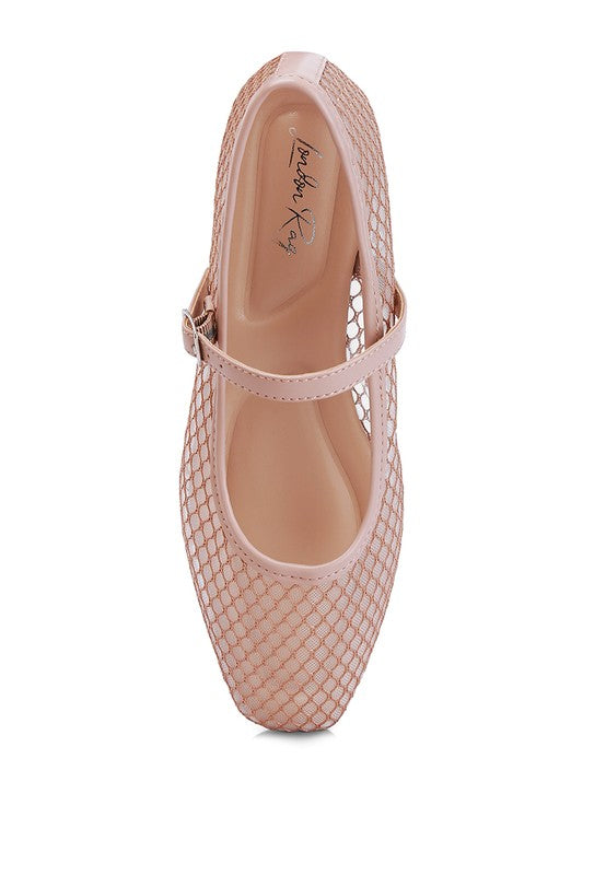 Averona sheer mesh flats