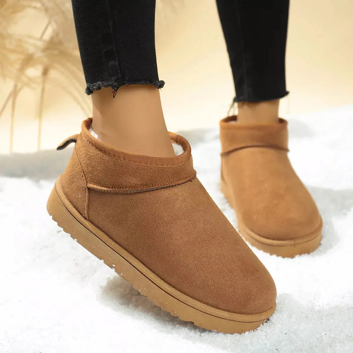 Round Toe Platform Boots Simply Love