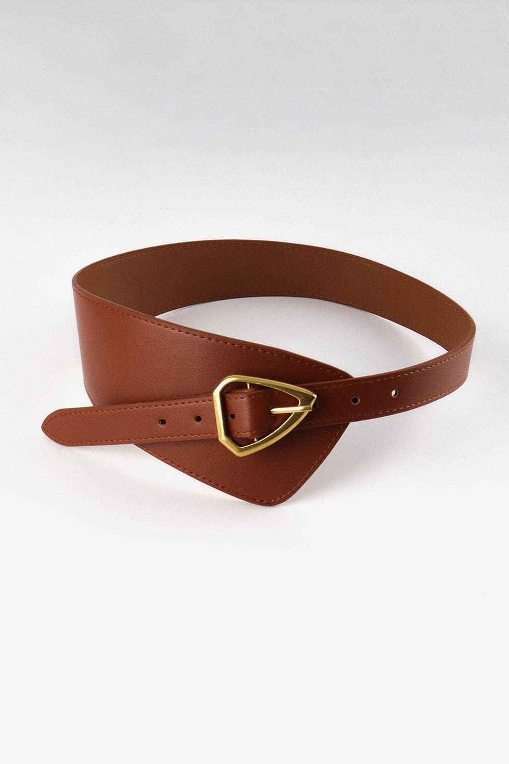 Irregular PU Leather Belt.