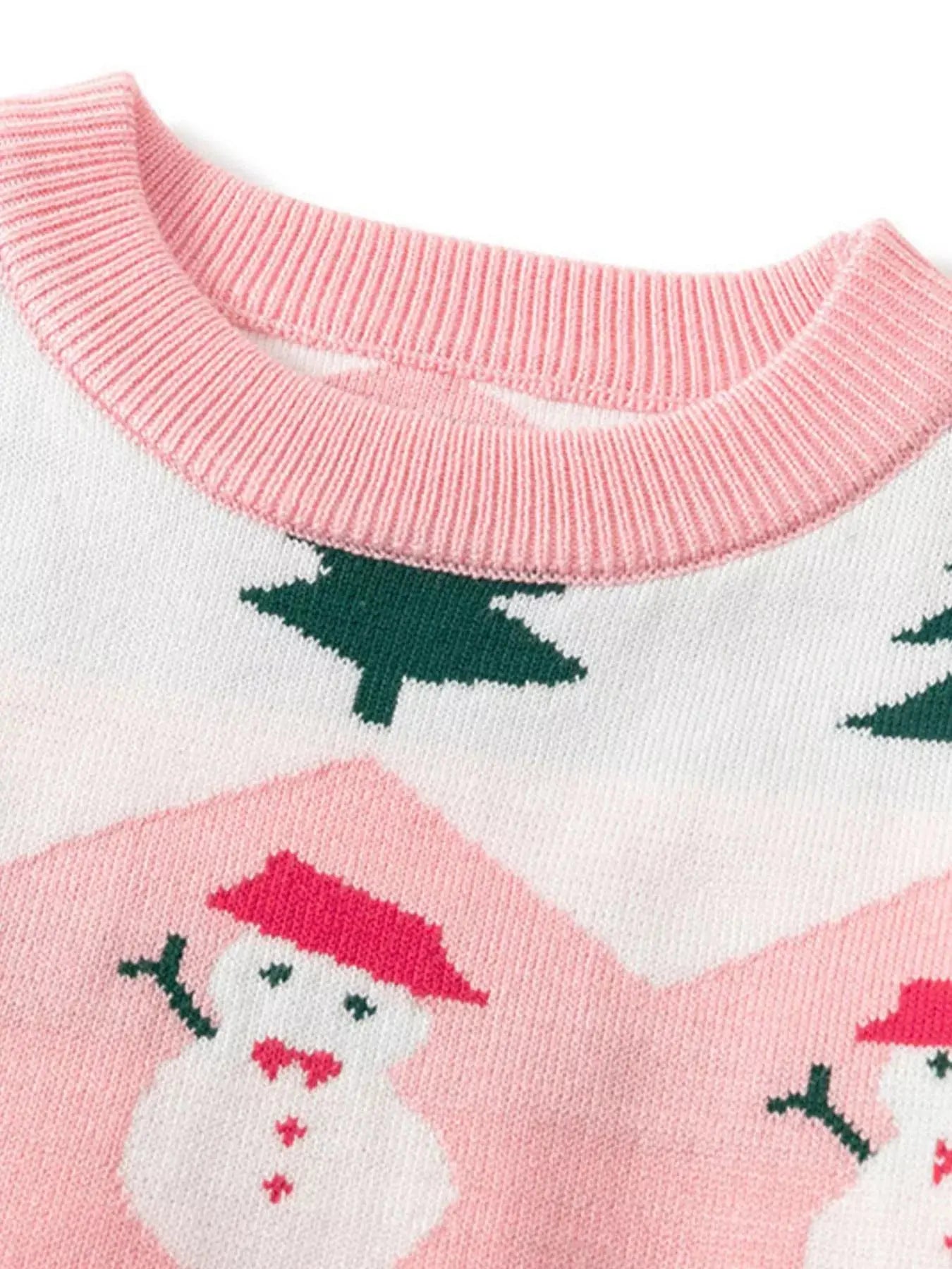 Children's Snowman & Tree Pattern Sweater Simply Love
