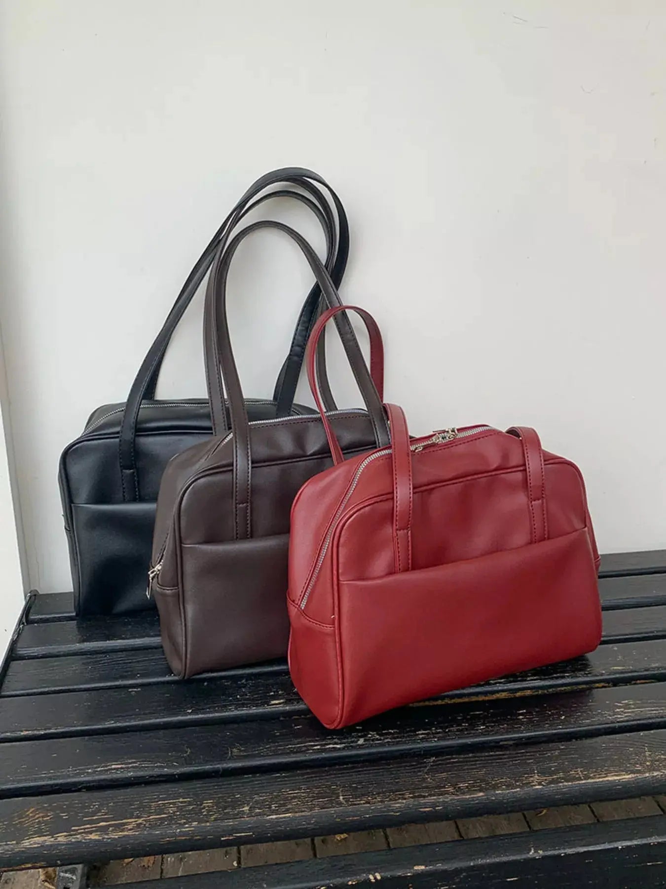 Classic Style Faux Leather Tote Bag Simply Love
