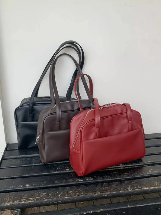 Classic Style Faux Leather Tote Bag Simply Love