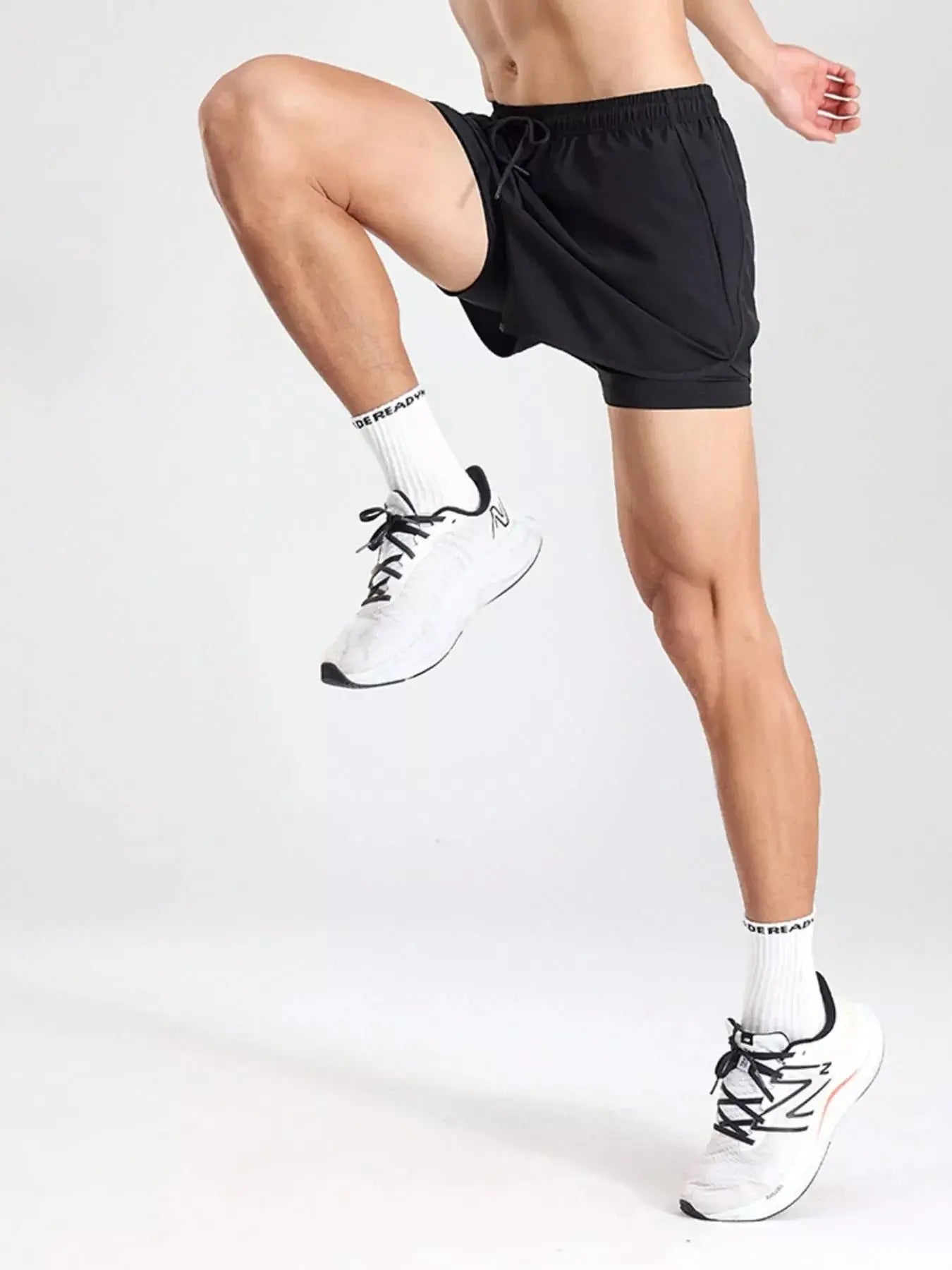 Men's Plus Size Drawstring Active Shorts Simply Love
