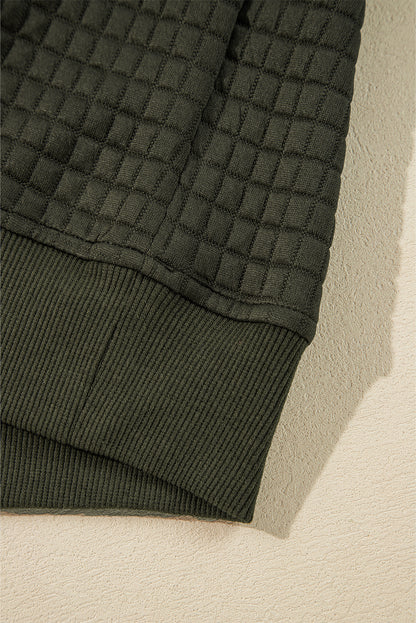 Vineyard Green Quilted Pullover and Joggers Ensemble