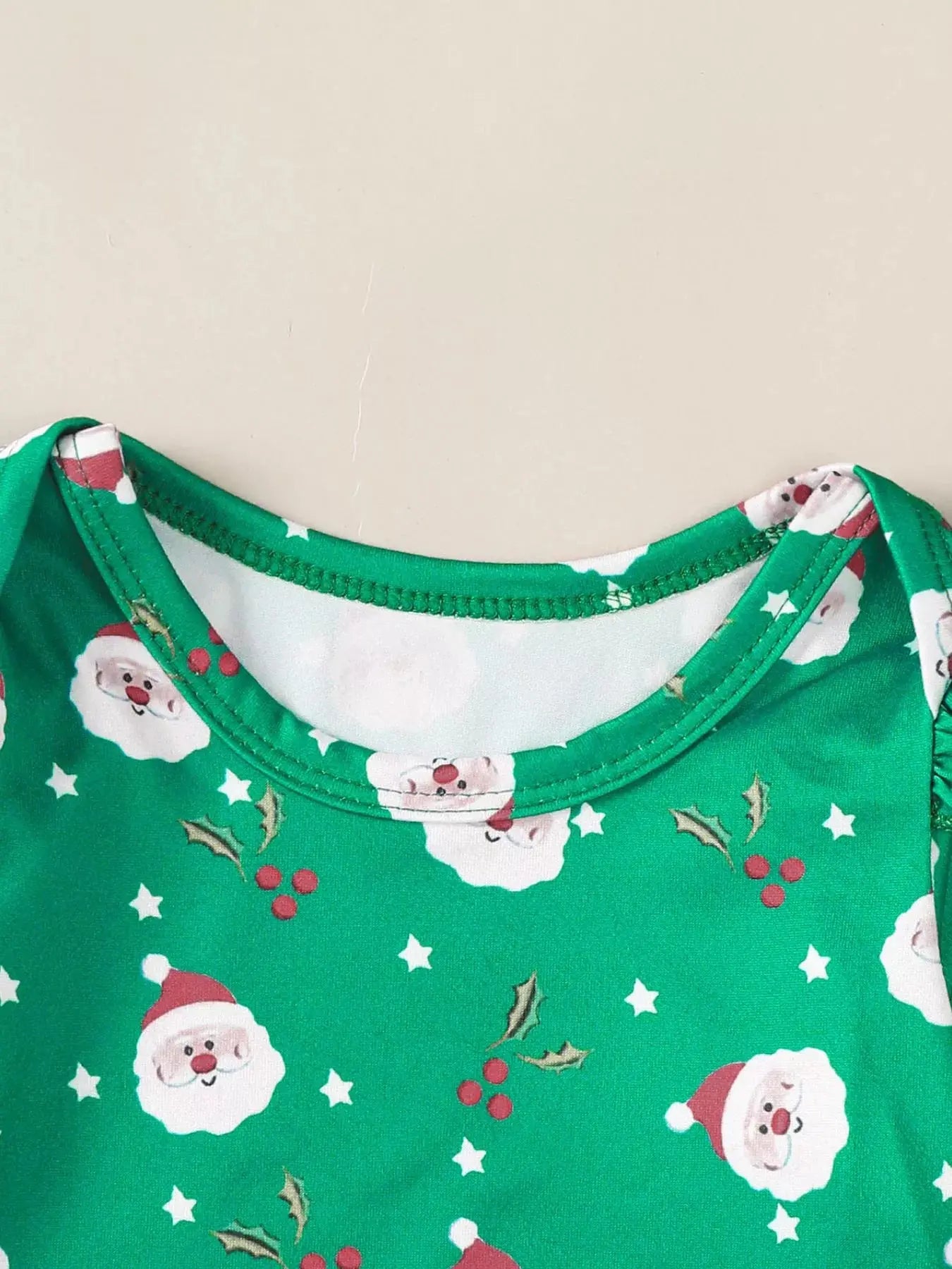 Children's Christmas Bodysuit and Overall Dress Set with Headband Simply Love