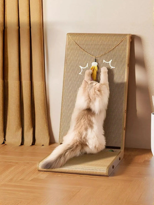 Interactive Sisal Cat Scratching Post with Dangling Toy Simply Love