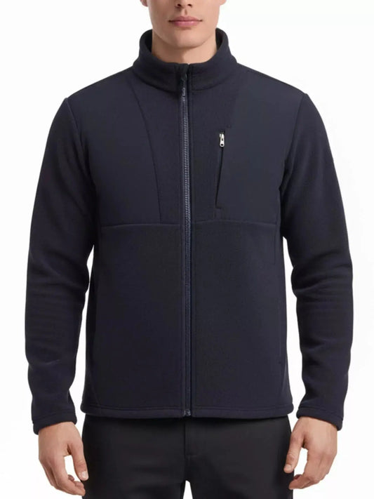 Men's Plus Size Full-Zip Fleece Jacket Simply Love