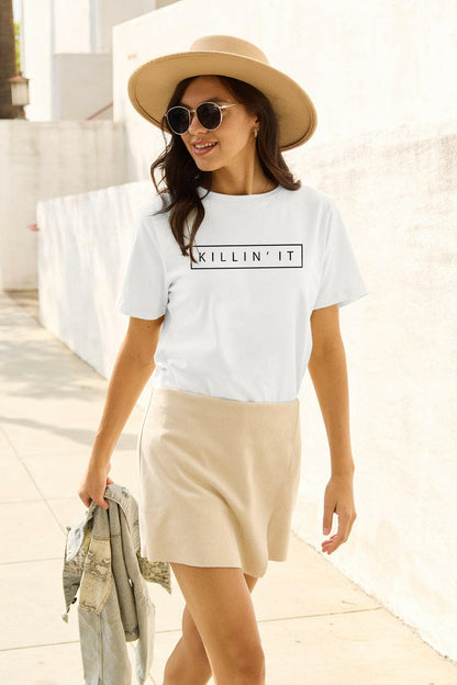 Simply Love Full Size KILLIN'IT Short Sleeve T-Shirt.