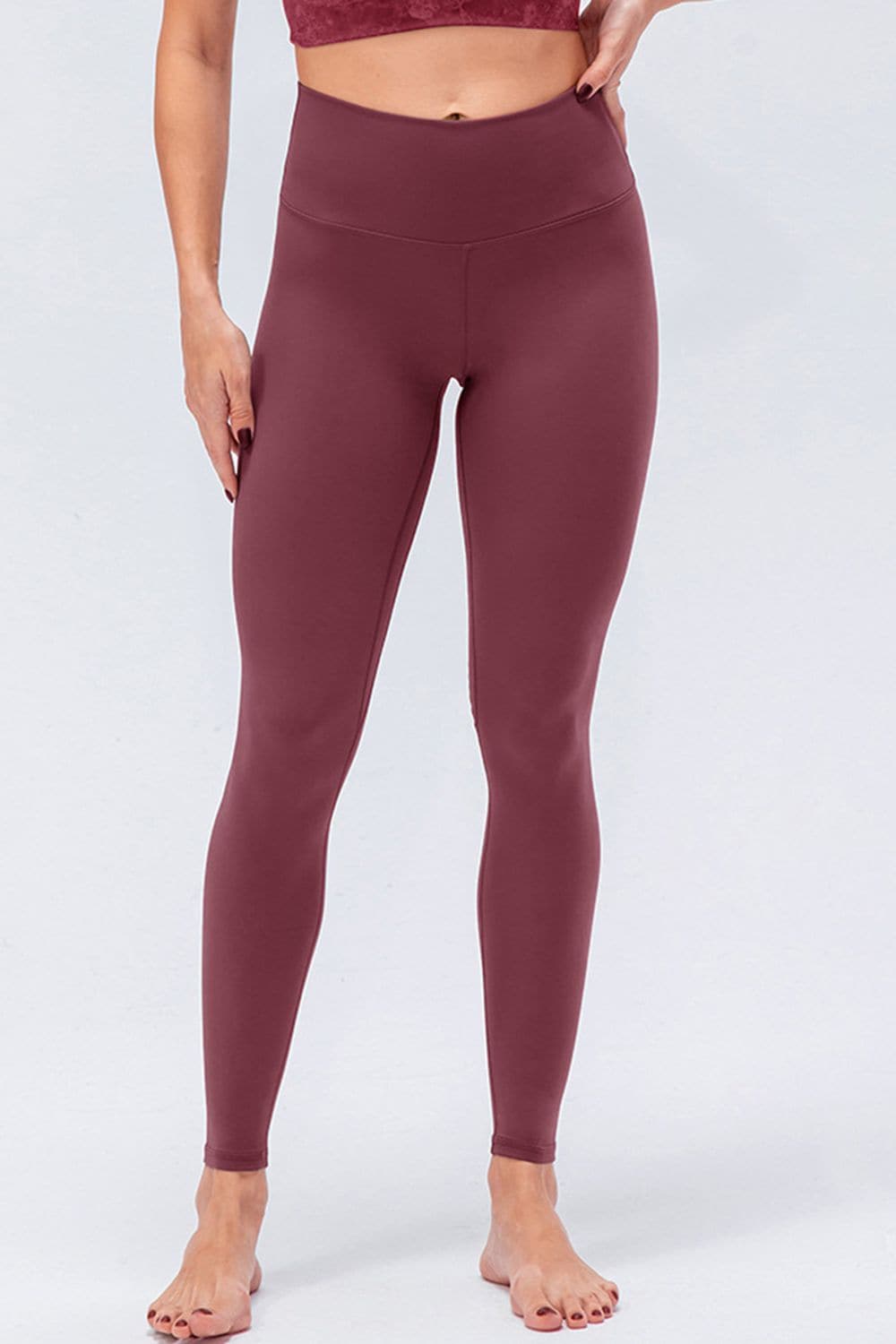 Wide Waistband Slim Fit Active Leggings.