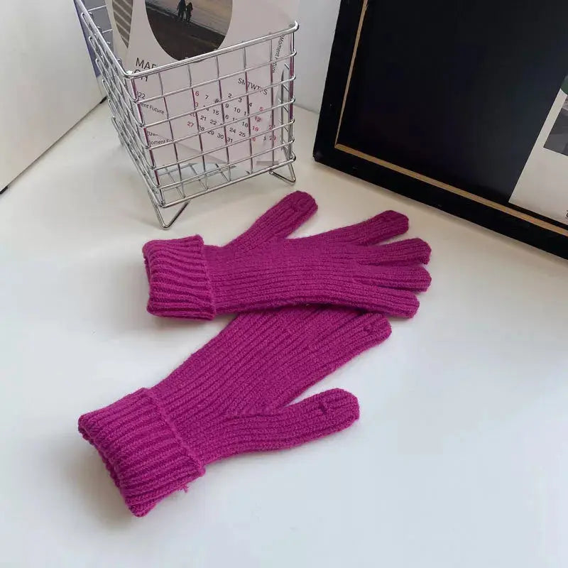 Warm Knitted Winter Gloves Simply Love