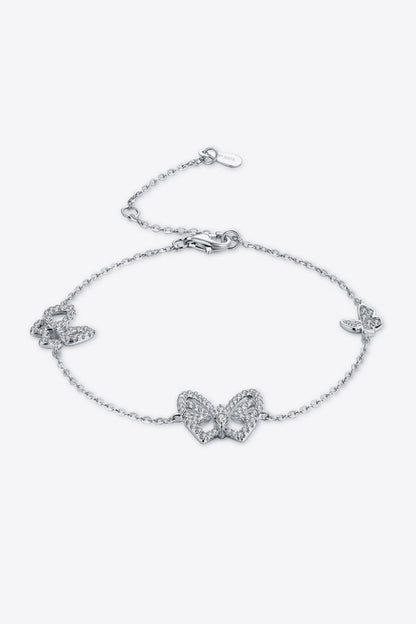 Moissanite Butterfly Shape Bracelet.