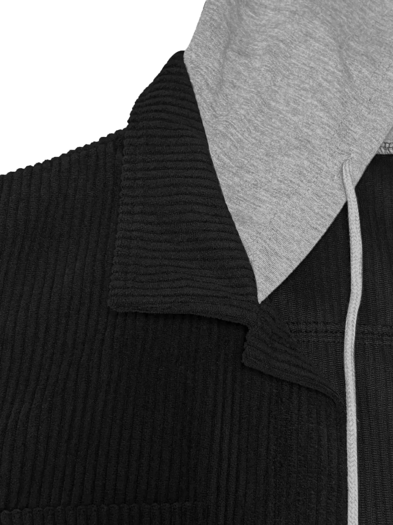 Hooded Corduroy Button-Down Jacket Simply Love