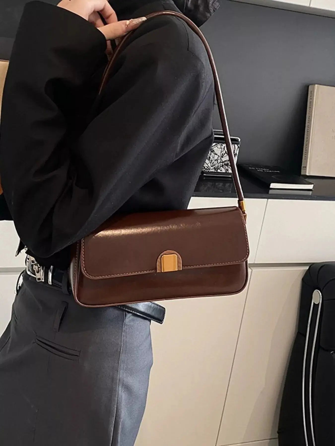 Retro Style Leather Shoulder Bag Simply Love