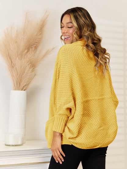 Open Front  Cardigan with Pockets.