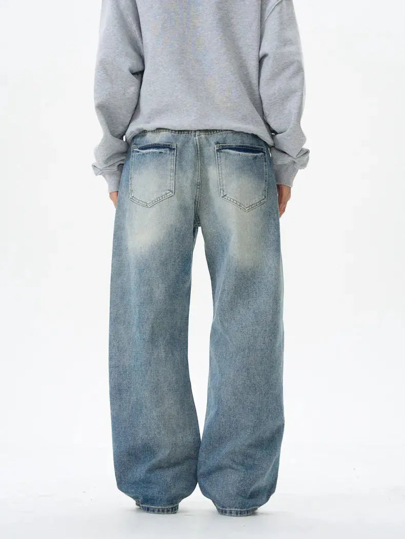 Men's Wash Wide Leg Jeans Simply Love