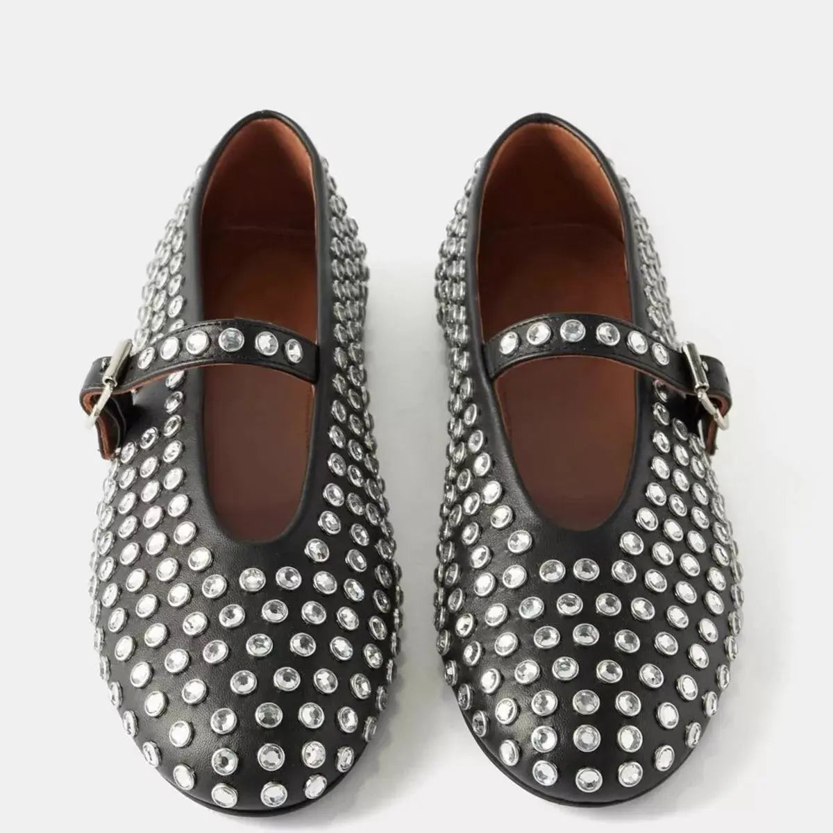Studded Round Toe Slip-Ons Simply Love