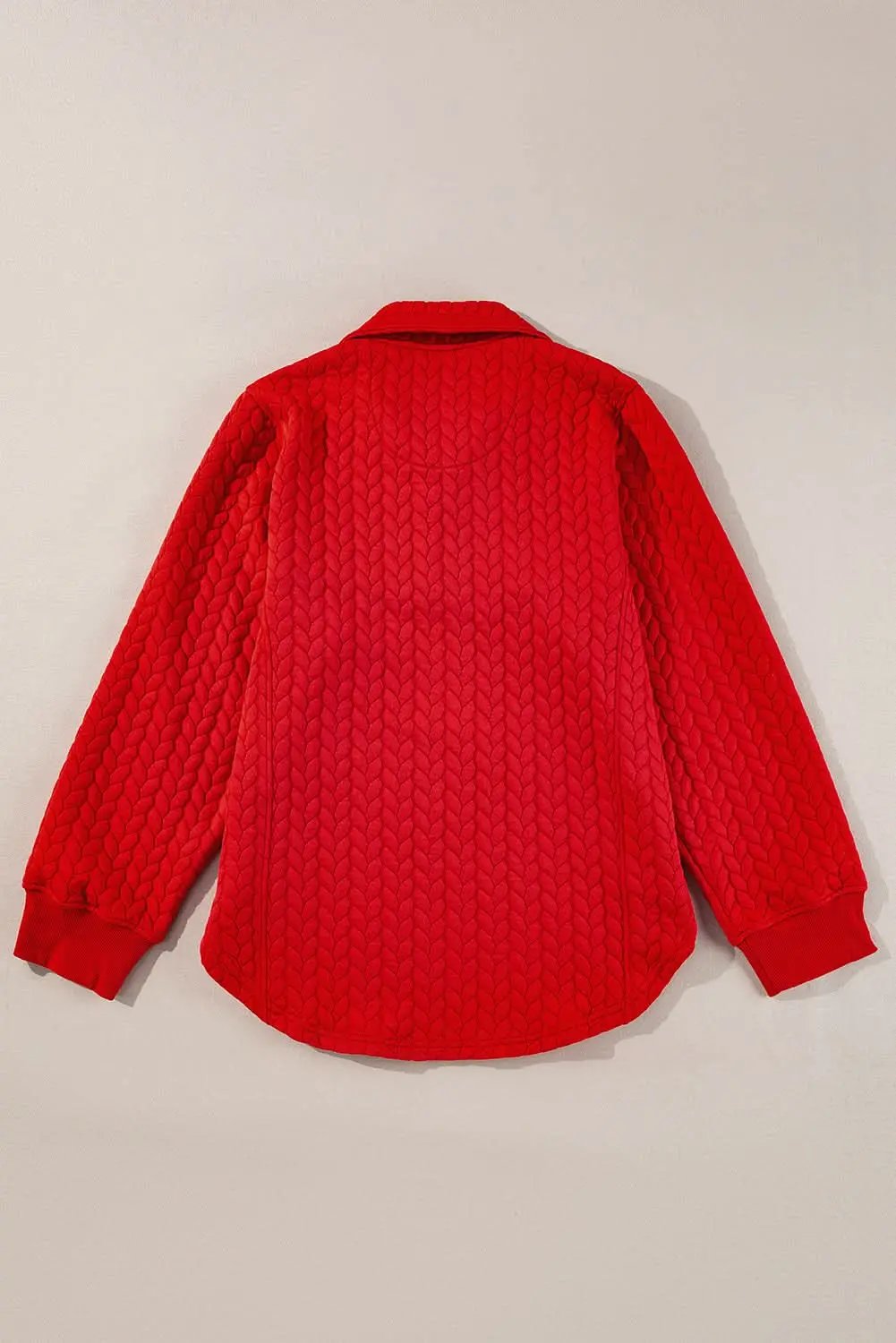 Tomato red plus size pullover - Love Salve 