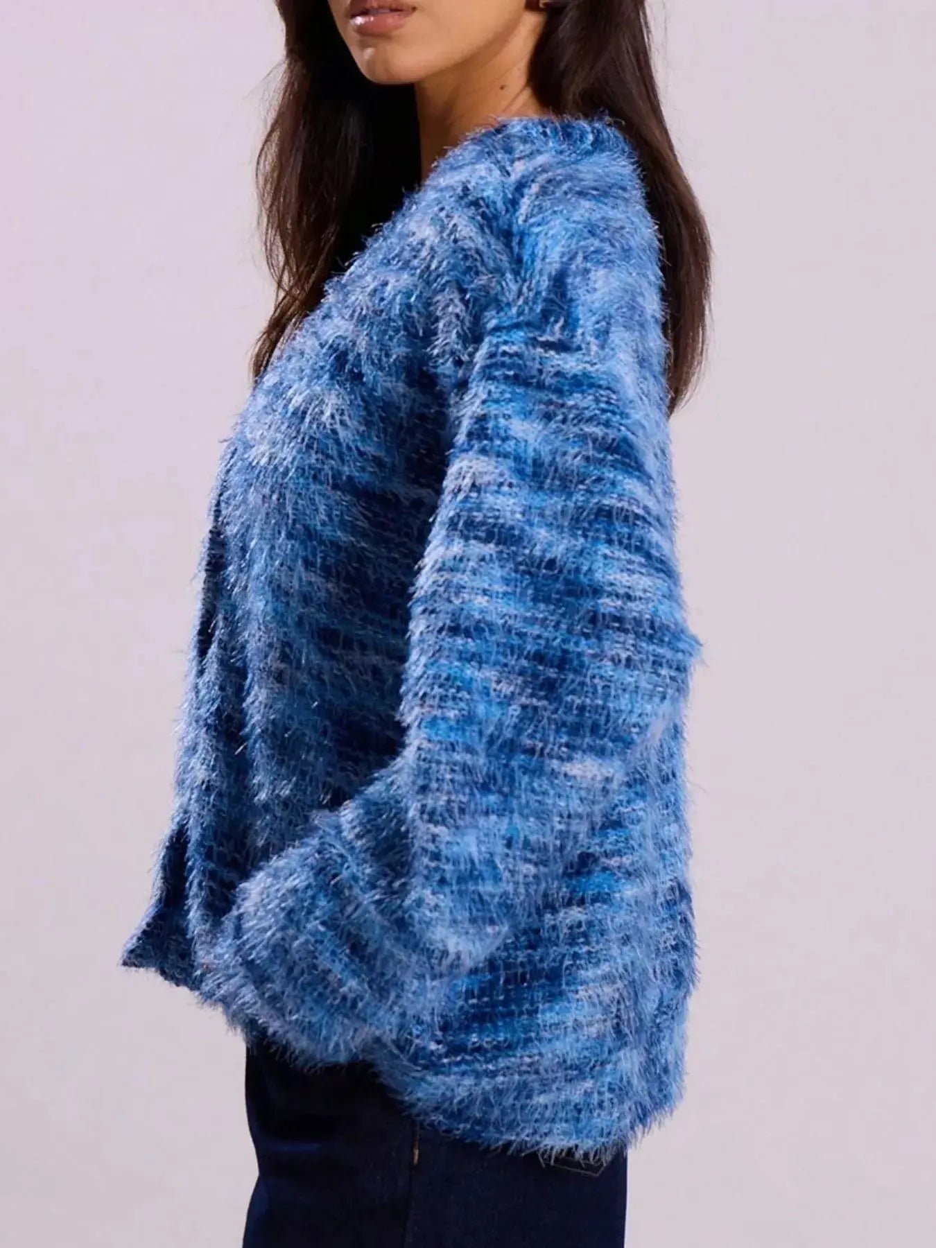 Textured Knit Button-Down Cardigan Simply Love
