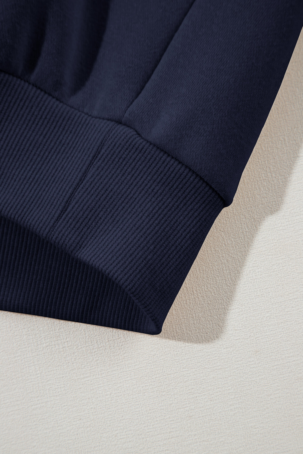 Navy Blue Solid Exposed Seams Hoodie and Joggers Activewear Set Dear-Lover Dropshipping