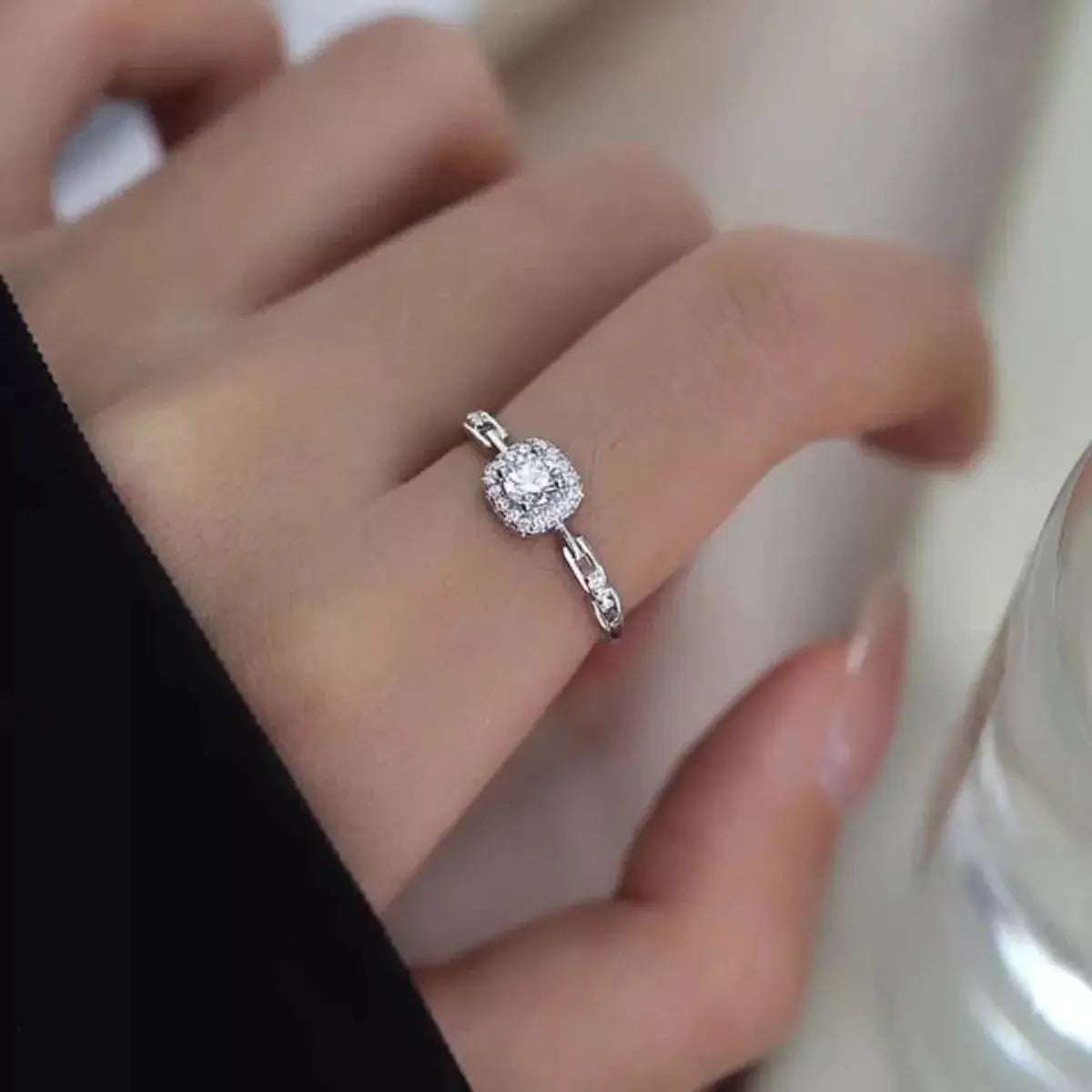 925 Sterling Silver Zircon Ring Simply Love