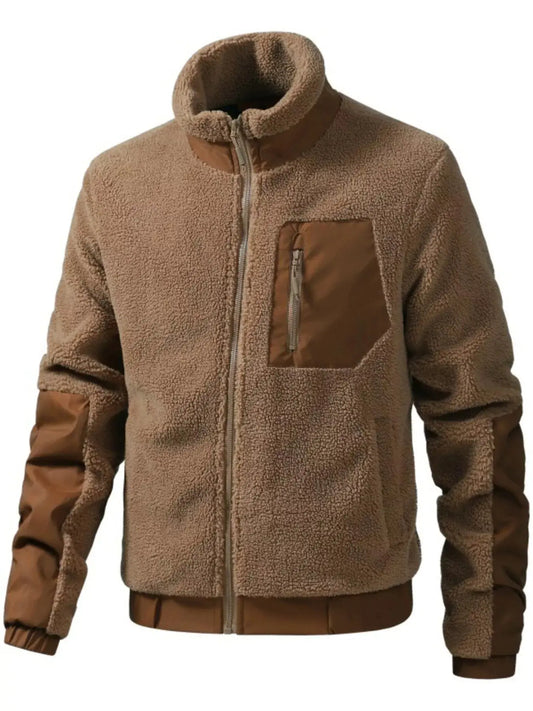 Men's Sherpa Fleece Zip-Up Jacket Simply Love