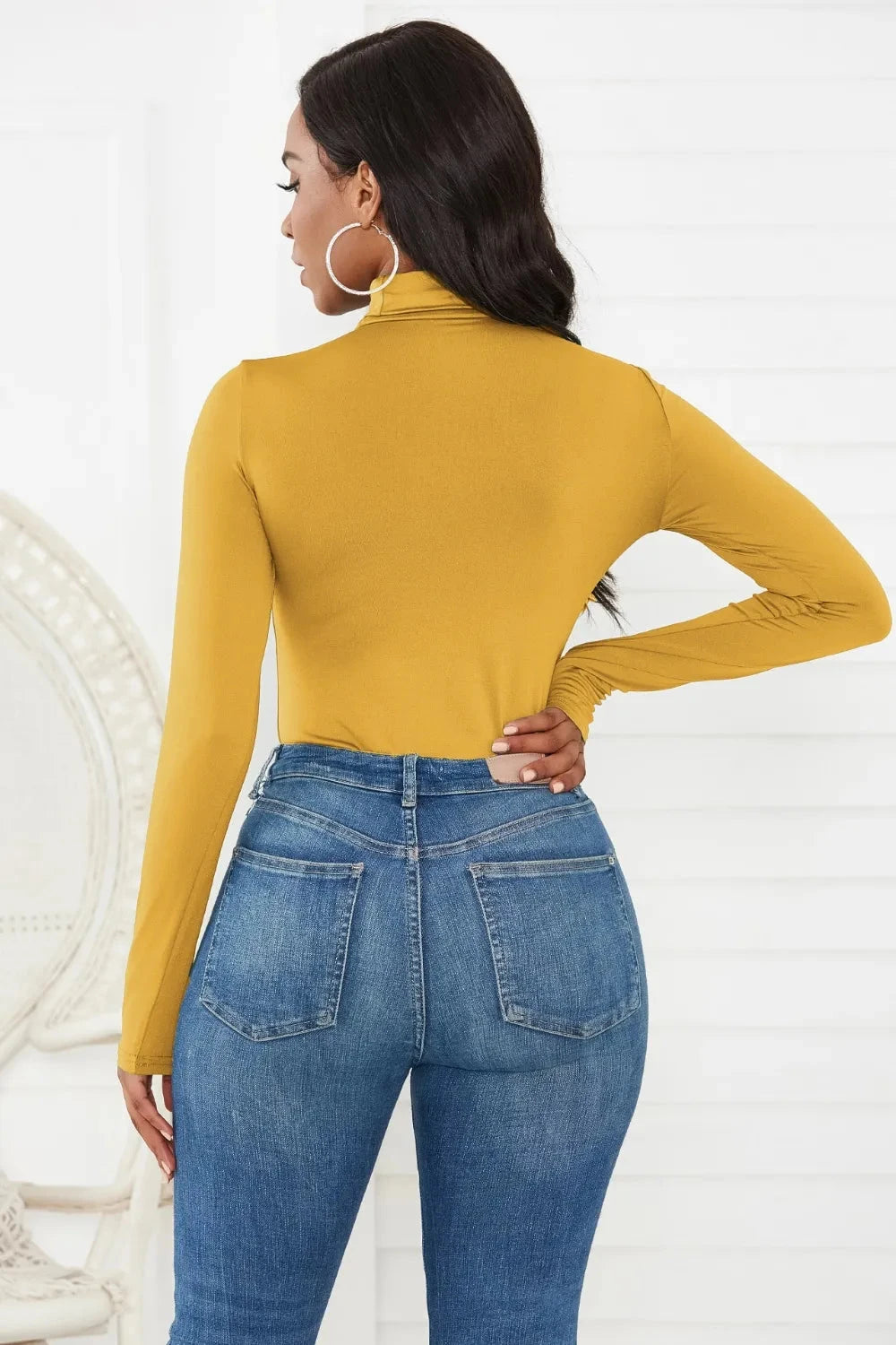 Turtleneck Long Sleeve Bodysuit Coco’s Tee Boutique