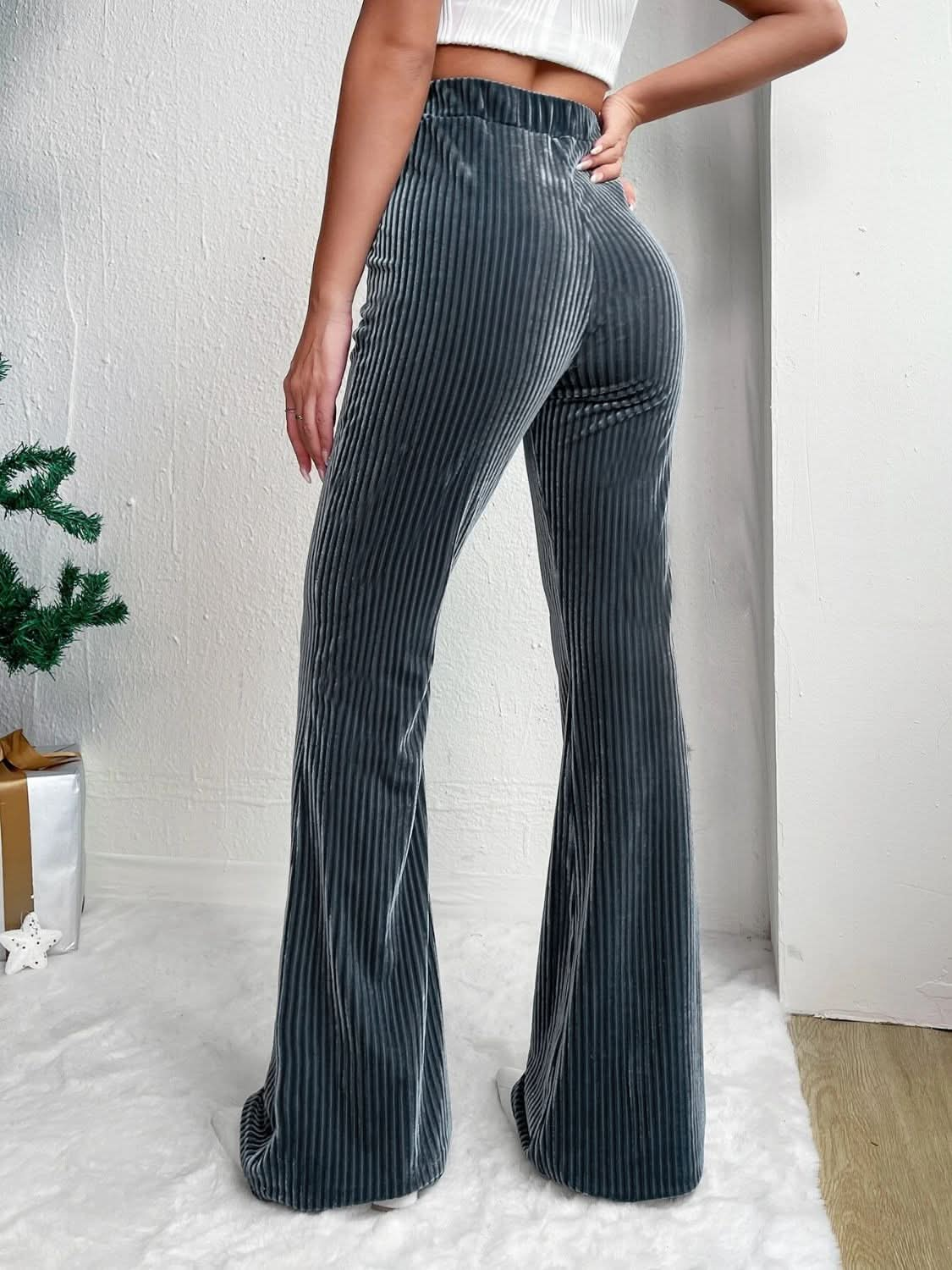 High Rise Bell Bottom Trousers