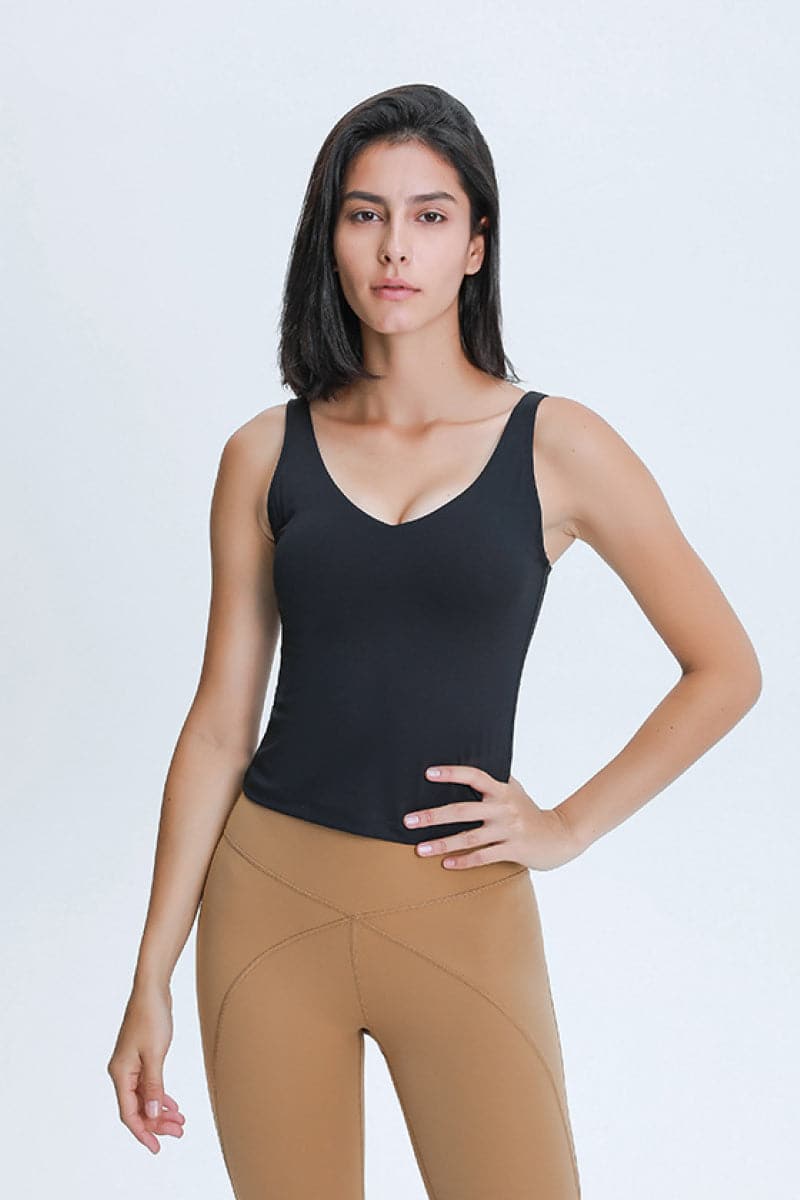 V Neck Active Tank.