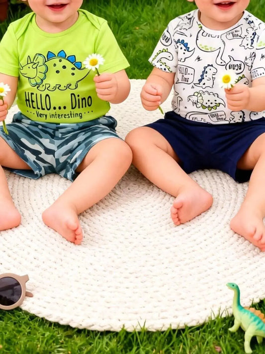2 Piece Dino-Themed Baby Outfit Set Simply Love
