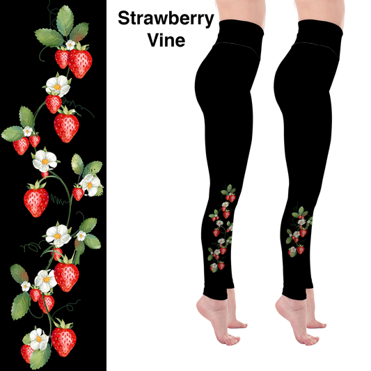 Strawberry Vine Full and Capri Length with Pockets MM