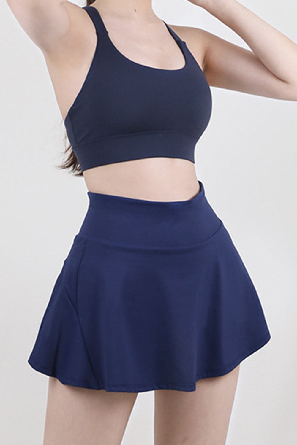 High Waist Pleated Active Skirt.