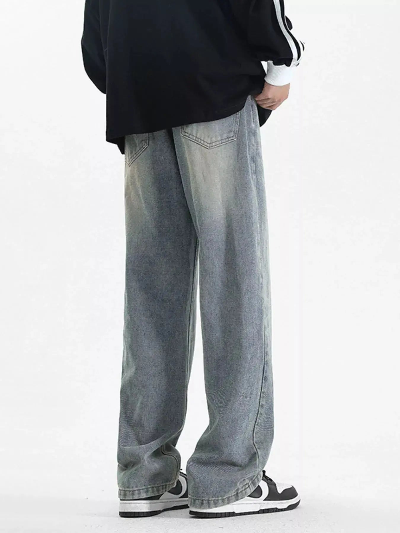 Men's Full Size Wash Loose Fit Jeans Plus Size Simply Love