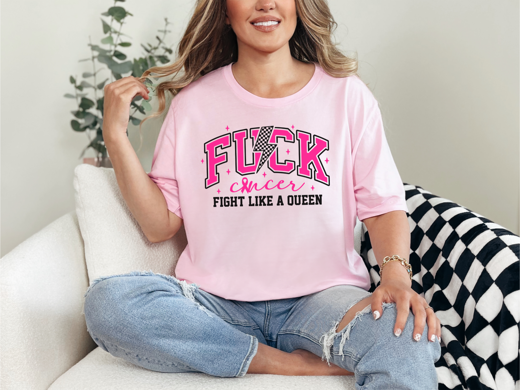 Empowering Cancer Awareness Tee Fight Like A Queen Shirt Inspirational Unisex T Shirt Bold Statement Top For Fighters Coco’s Tee Boutique