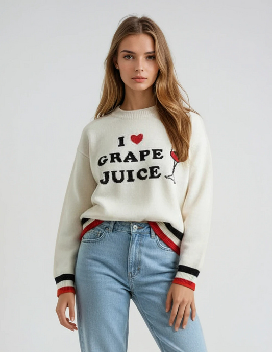 Grape Juice Sweater Miss Sparkling
