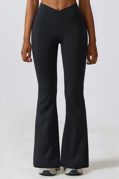 Sculpt & Flow High-Waist Flare Yoga Pants – Quick-Dry & Sweat-Wicking