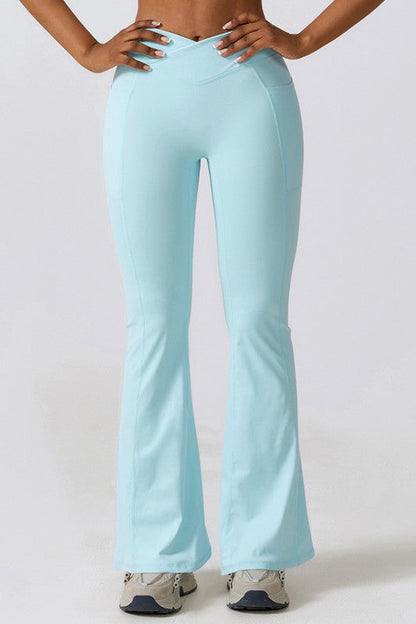Sculpt & Flow High-Waist Flare Yoga Pants – Quick-Dry & Sweat-Wicking
