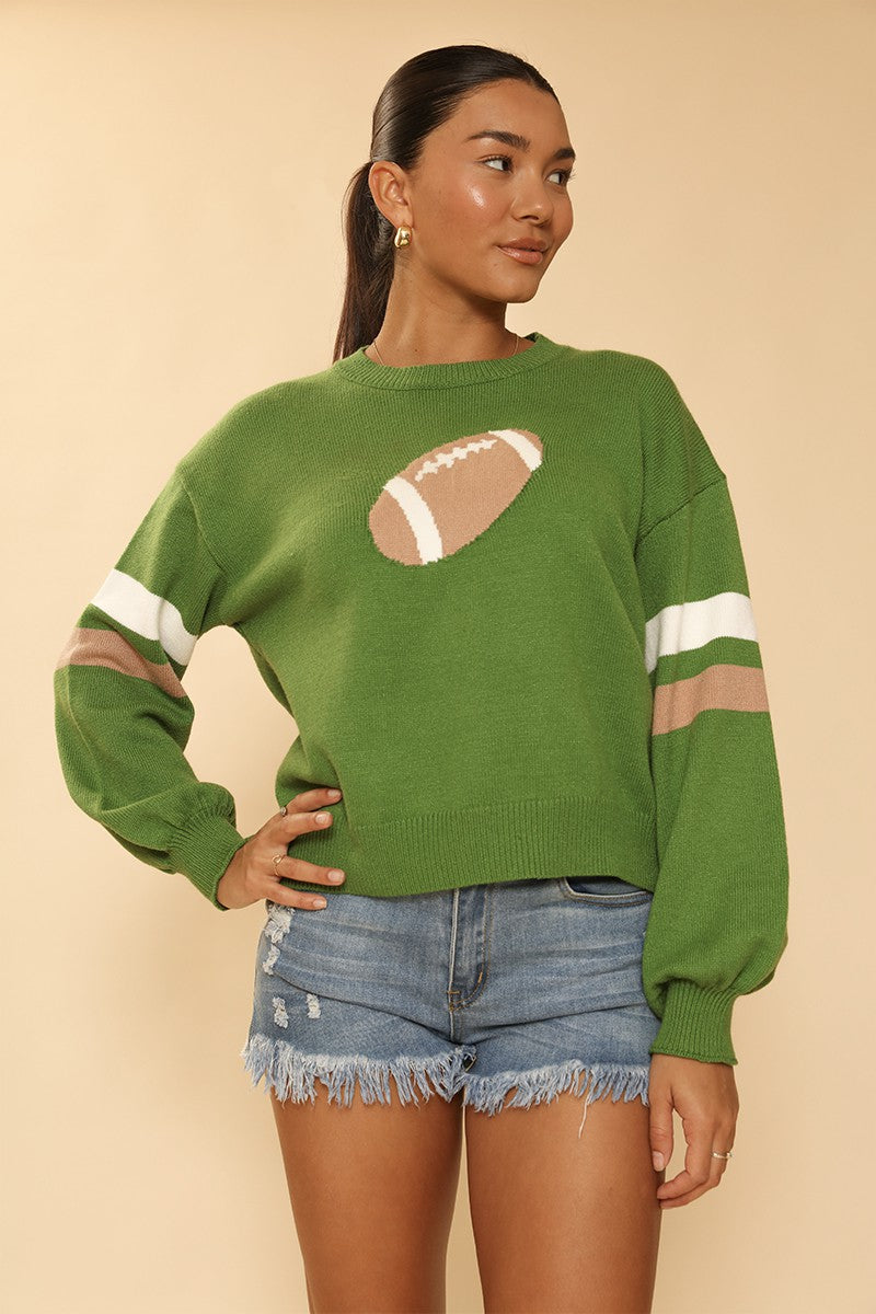 Football knit sweater Miss Sparkling