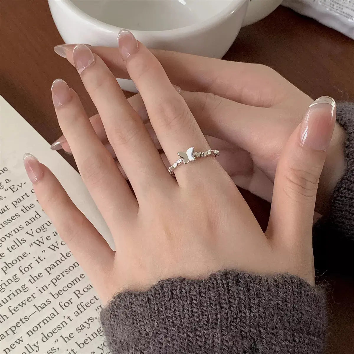 925 Sterling Silver Butterfly Ring Simply Love