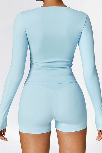 Versatile long sleeve tops for yoga and running