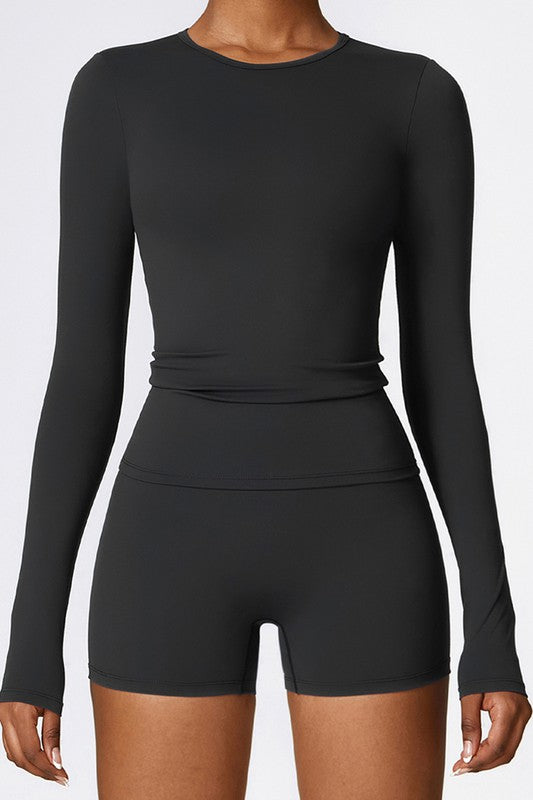 Versatile long sleeve tops for yoga and running