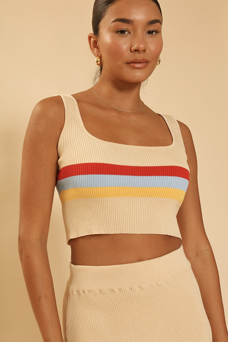 Retro stripe skirt set Miss Sparkling