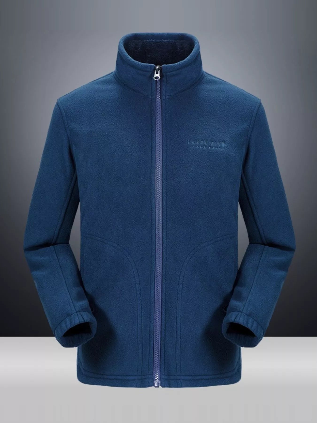 Men's Full Size Windproof Zip Up Hooded Jacket Plus Size Simply Love